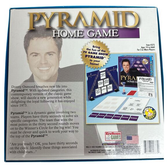VINTAGE Pyramid Home Game COMPLETE Endless Games 2003 TV Show Fun! - Picture 3 of 3